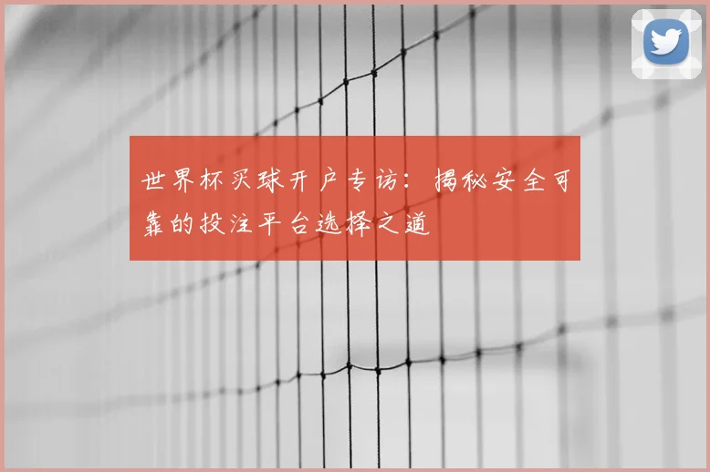 世界杯买球开户专访：揭秘安全可靠的投注平台选择之道