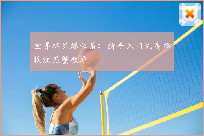 世界杯买球必看：新手入门到高级投注完整教学